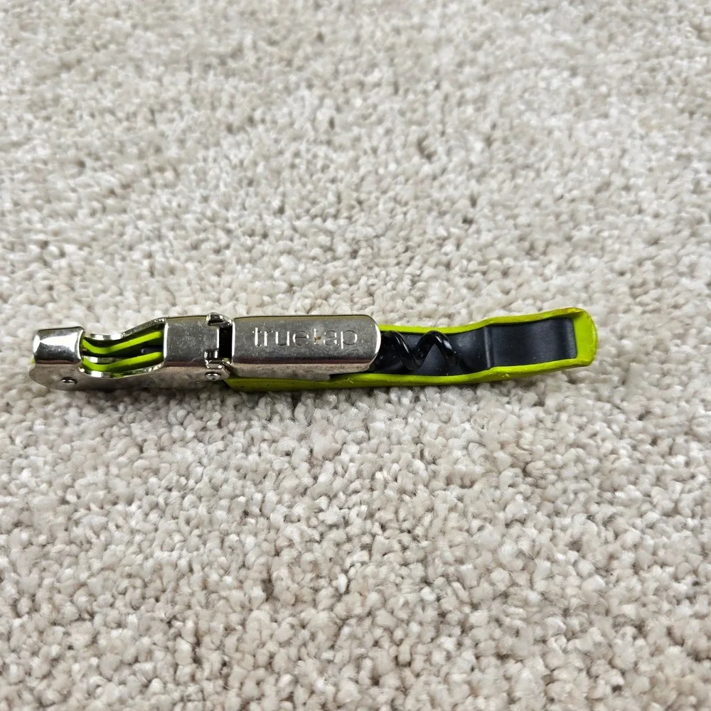 TrueTap Waiter's Corkscrew Neon Yellow Double‎ Hinged Wine Opener Bottle Opener